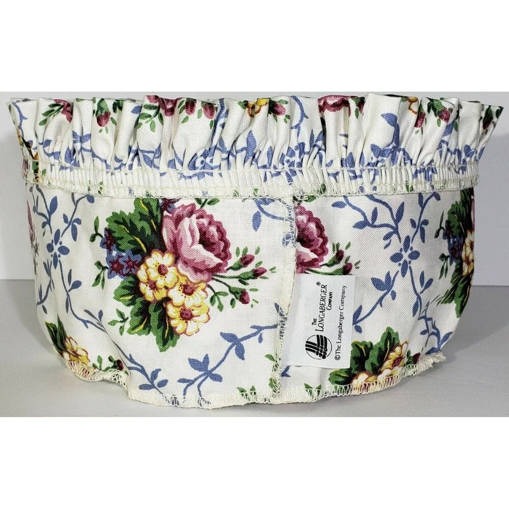 LONGABERGER 1995 MOTHERS DAY “BASKET OF LOVE” COMBO #18805 LINER PROTECTOR EUC